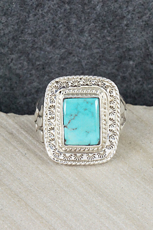 Turquoise & Sterling Silver Ring - Donovan Wilson - Size 9