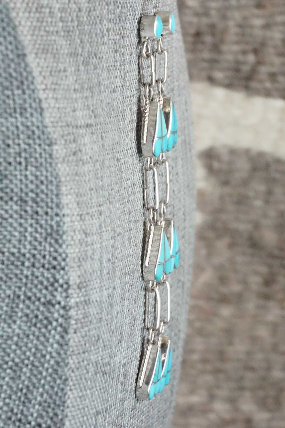 Turquoise & Sterling Silver Earrings - Velda Nastacio