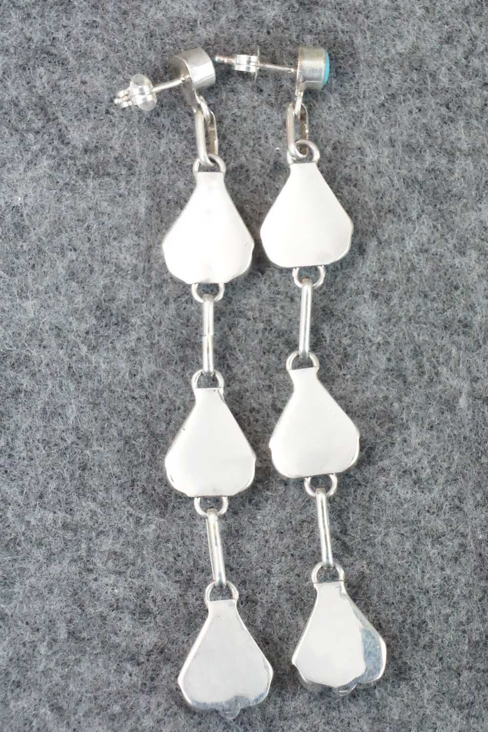 Turquoise & Sterling Silver Earrings - Velda Nastacio
