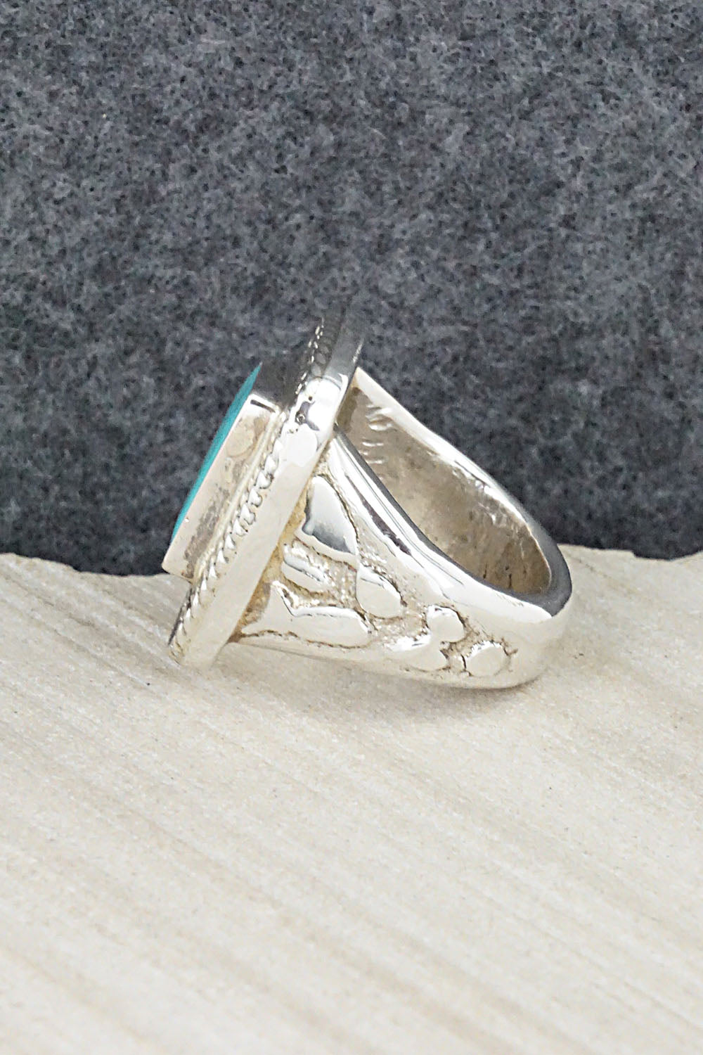 Turquoise & Sterling Silver Ring - Donovan Wilson - Size 9