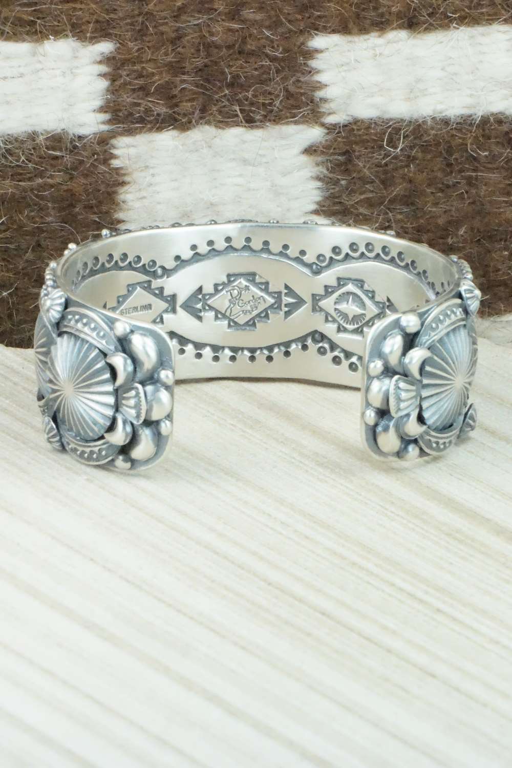 Turquoise & Sterling Silver Bracelet - Delbert Gordon
