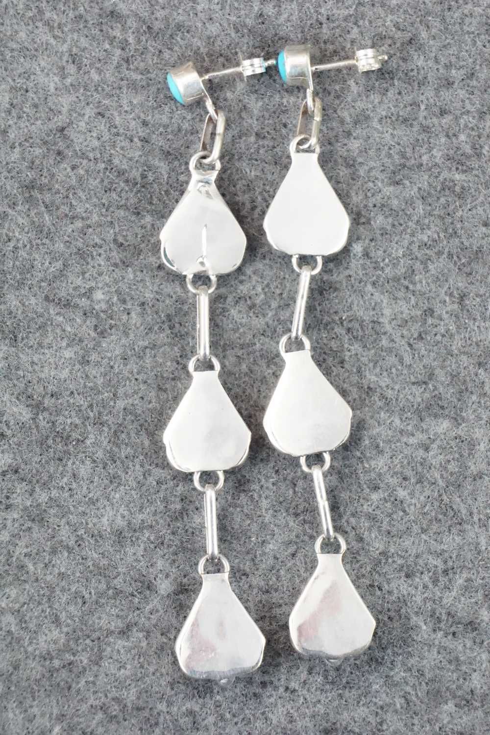 Turquoise & Sterling Silver Earrings - Velda Nastacio