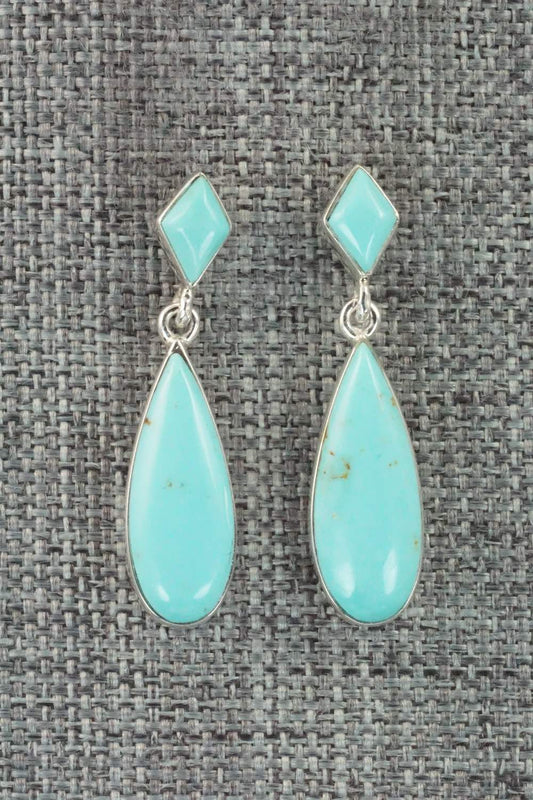 Turquoise & Sterling Silver Earrings - Cathy Webster
