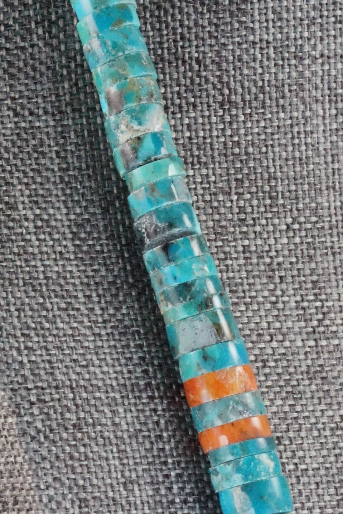 Turquoise & Sponge Coral Necklace - Joe Garcia
