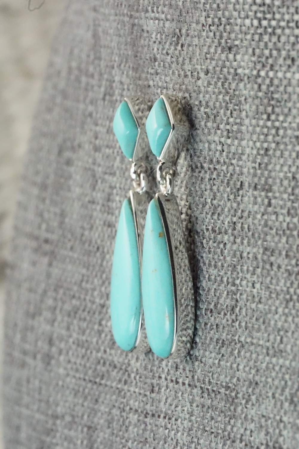 Turquoise & Sterling Silver Earrings - Cathy Webster