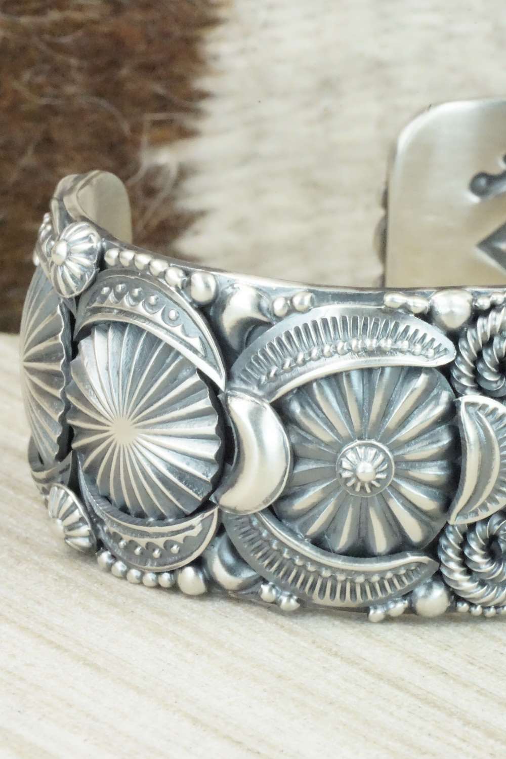 Turquoise & Sterling Silver Bracelet - Delbert Gordon