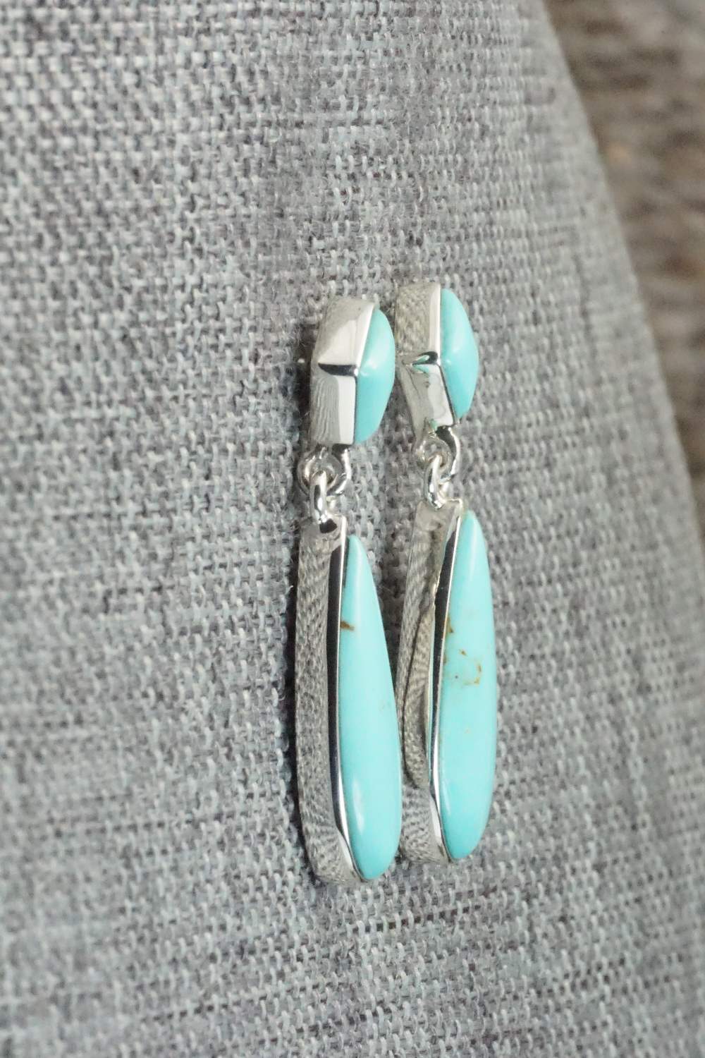 Turquoise & Sterling Silver Earrings - Cathy Webster
