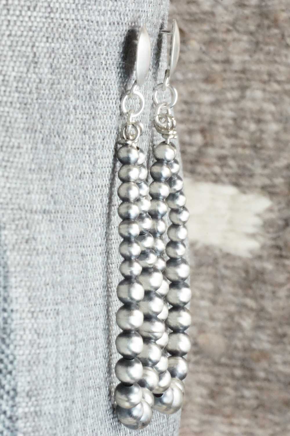 Sterling Silver Navajo Pearl Earrings - Jan Mariano