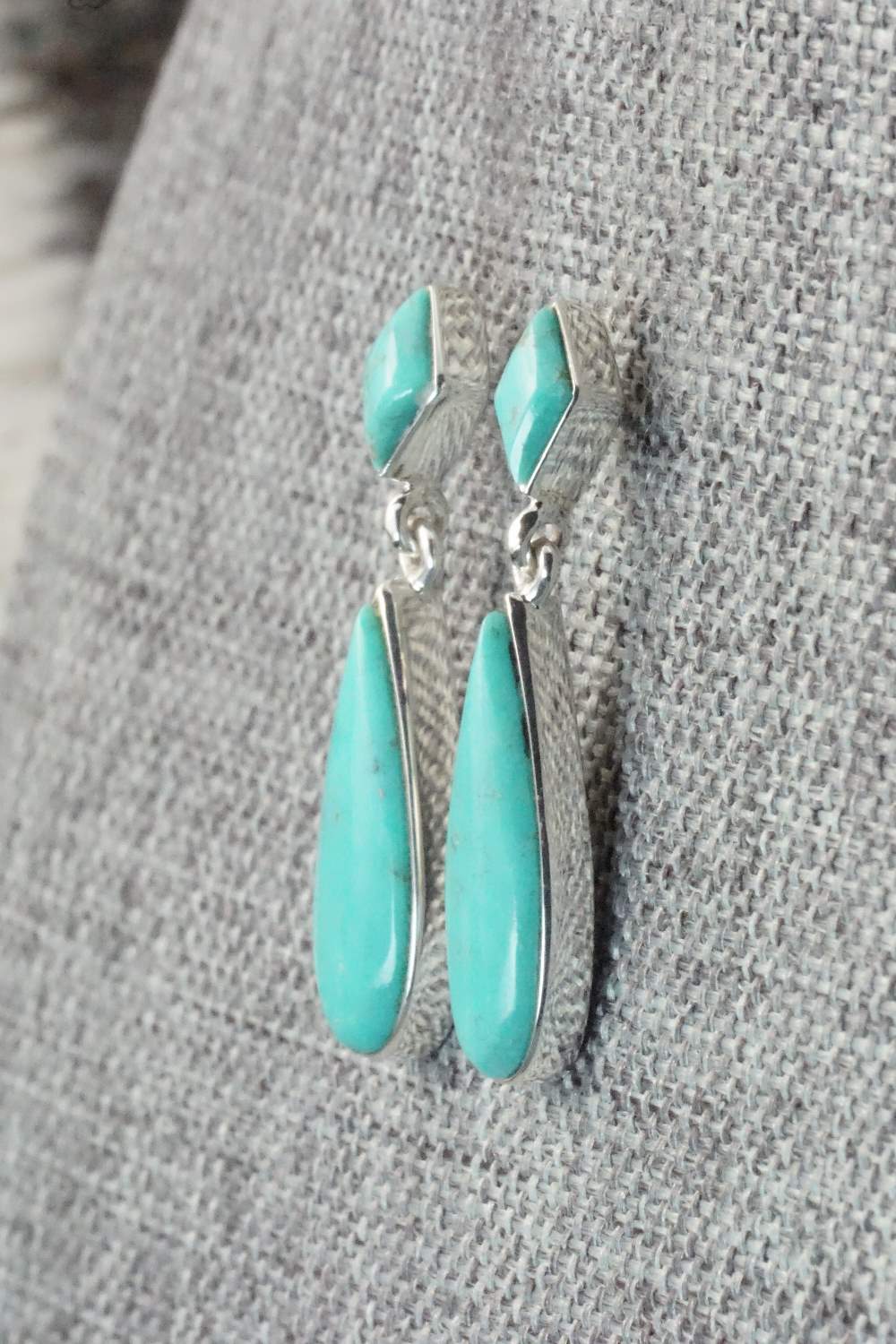 Turquoise & Sterling Silver Earrings - Cathy Webster
