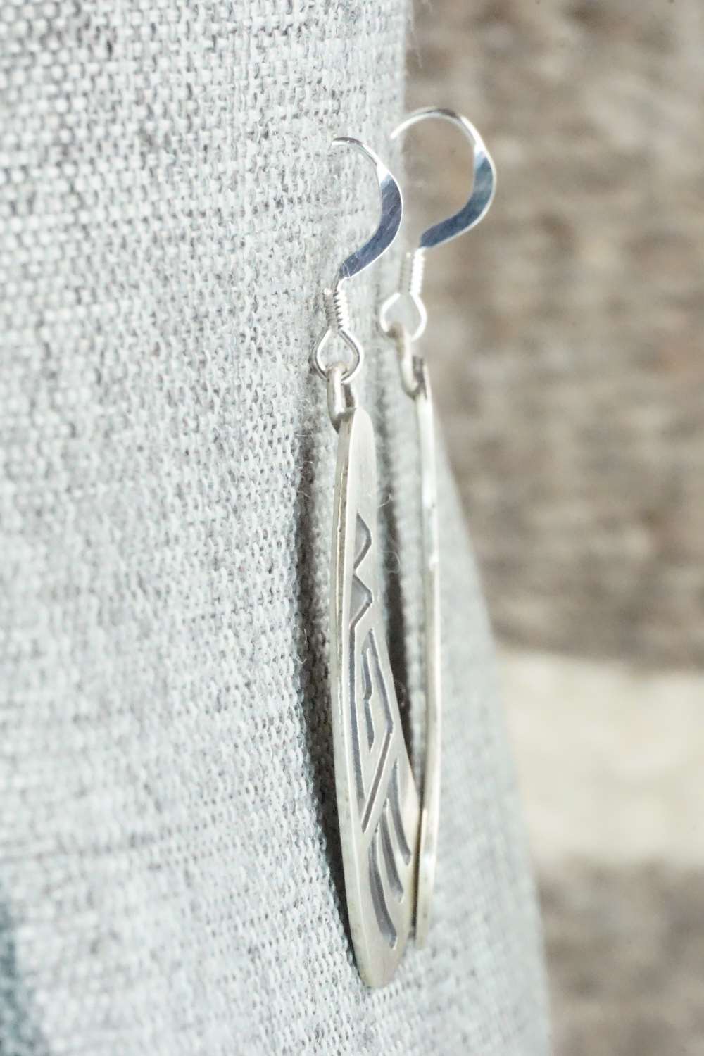 Sterling Silver Earrings - Charlie Yazzie