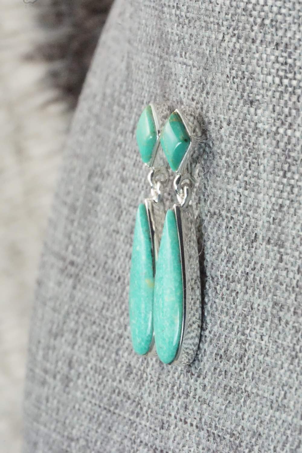 Turquoise & Sterling Silver Earrings - Cathy Webster