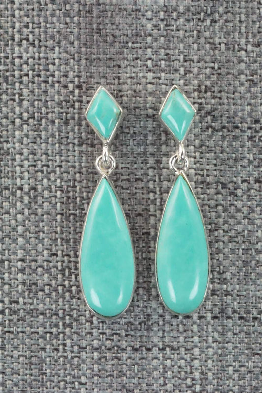 Turquoise & Sterling Silver Earrings - Cathy Webster