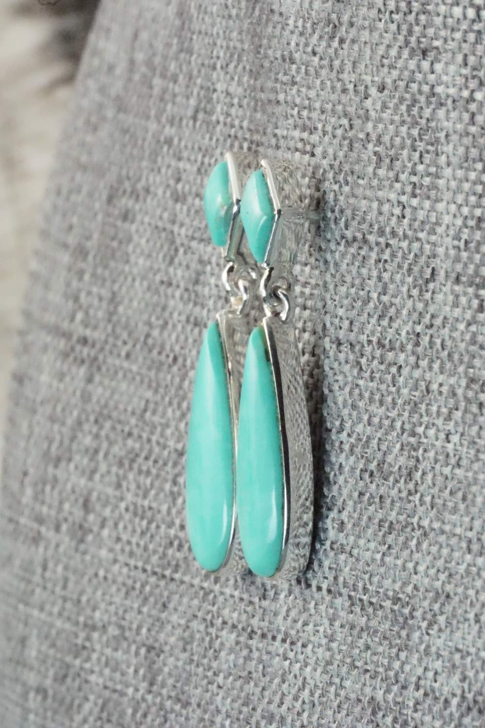 Turquoise & Sterling Silver Earrings - Cathy Webster