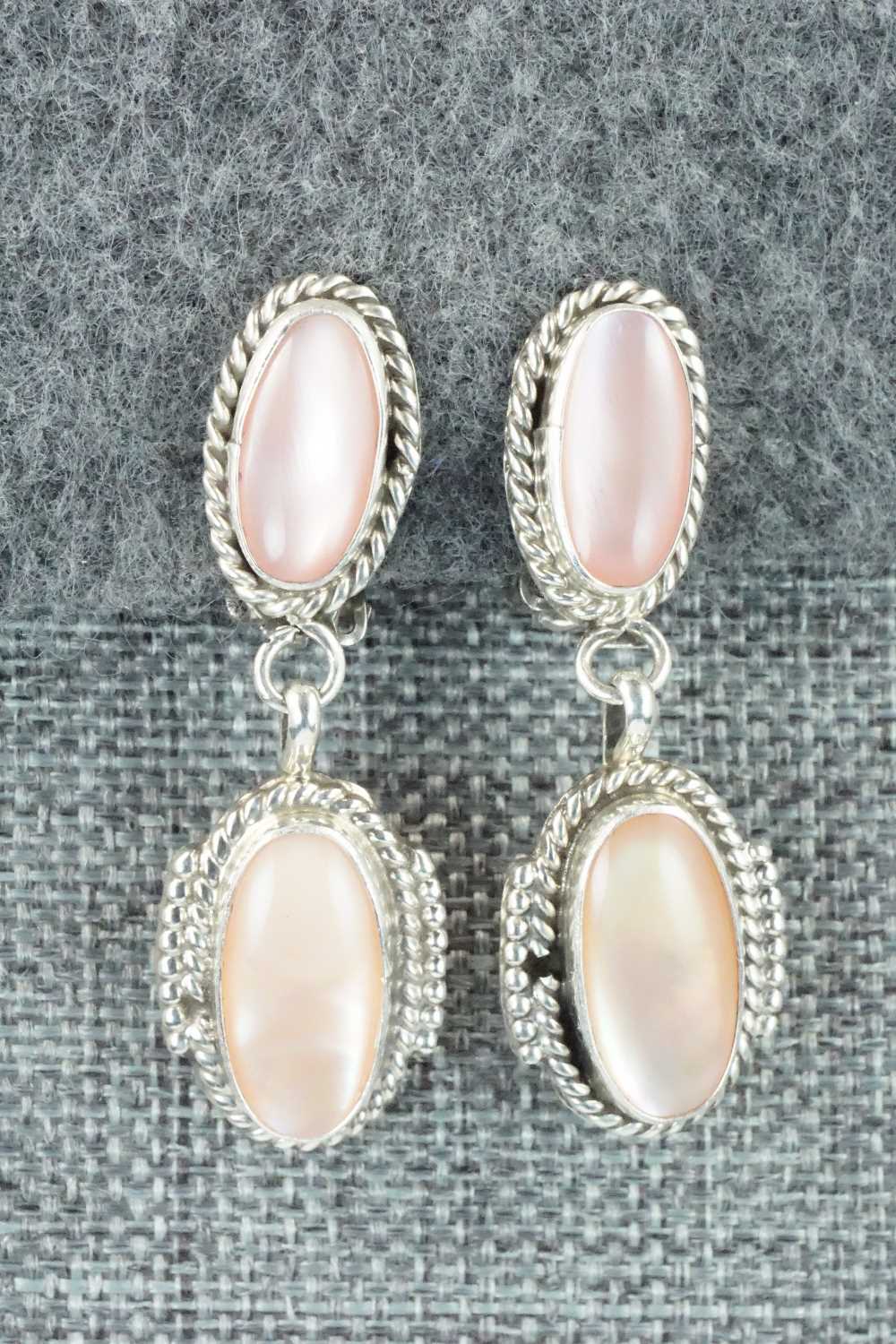 Mother of Pearl & Sterling Silver Earrings - Jan Mariano