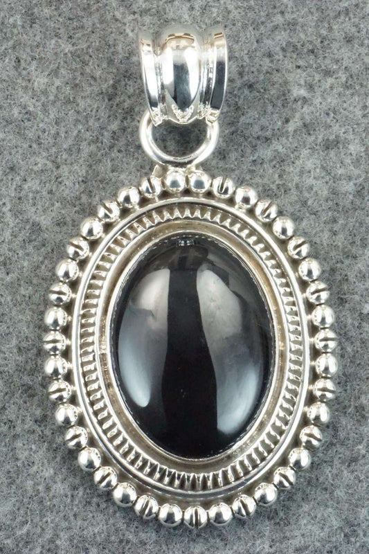 Onyx & Sterling Silver Pendant - Delbert Gordon