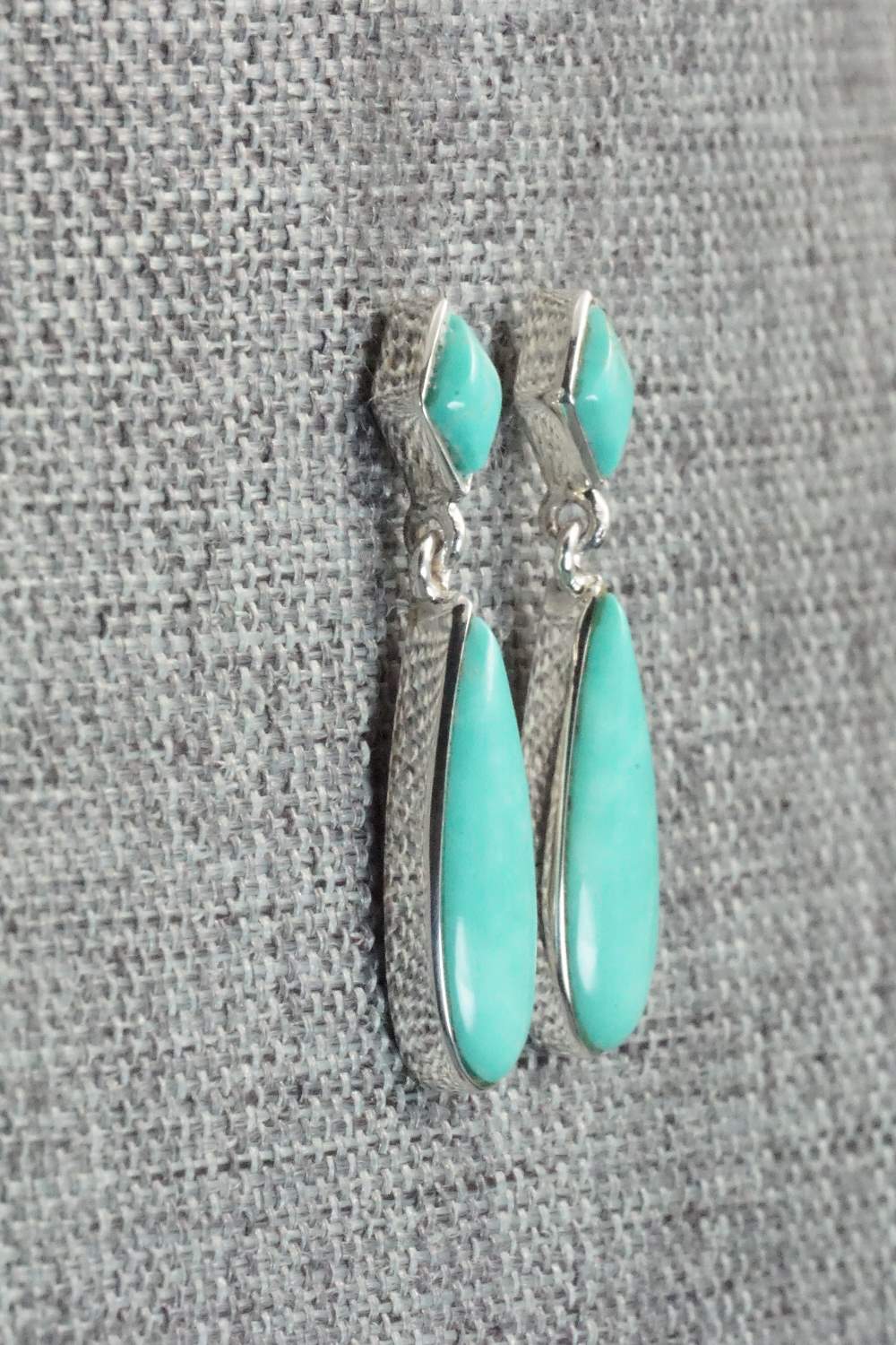 Turquoise & Sterling Silver Earrings - Cathy Webster