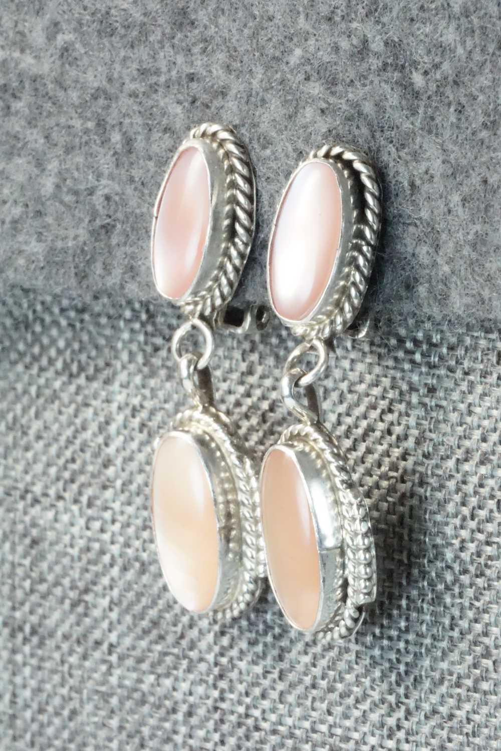 Mother of Pearl & Sterling Silver Earrings - Jan Mariano
