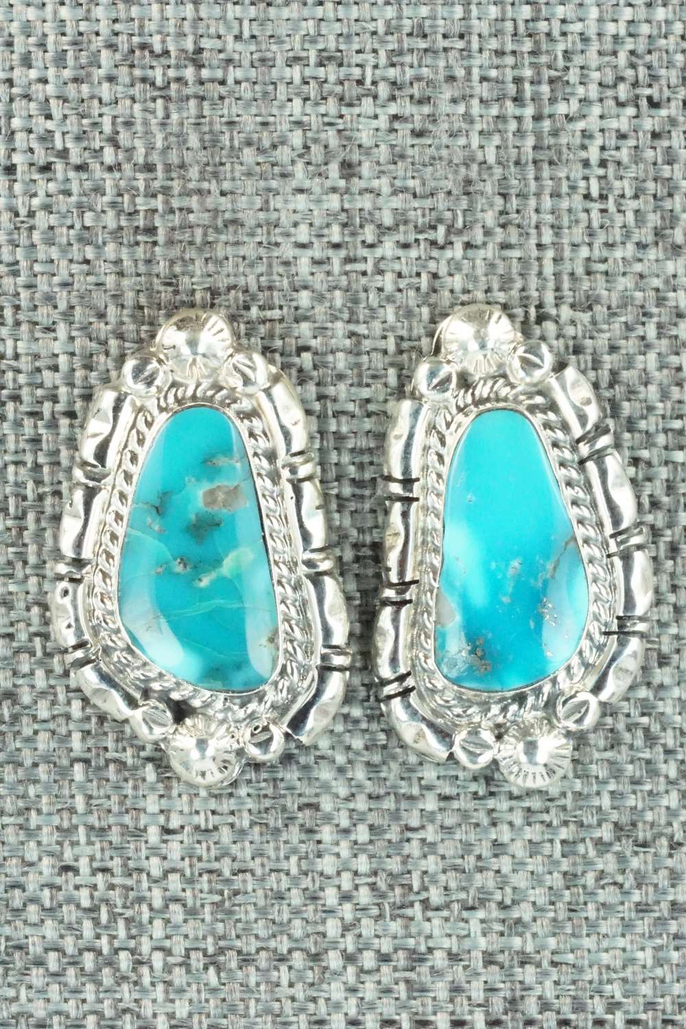 Turquoise & Sterling Silver Earrings - Annie Spencer