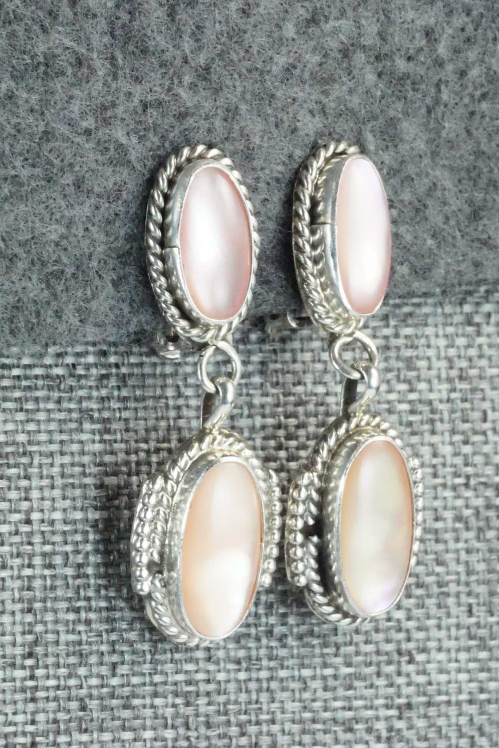 Mother of Pearl & Sterling Silver Earrings - Jan Mariano