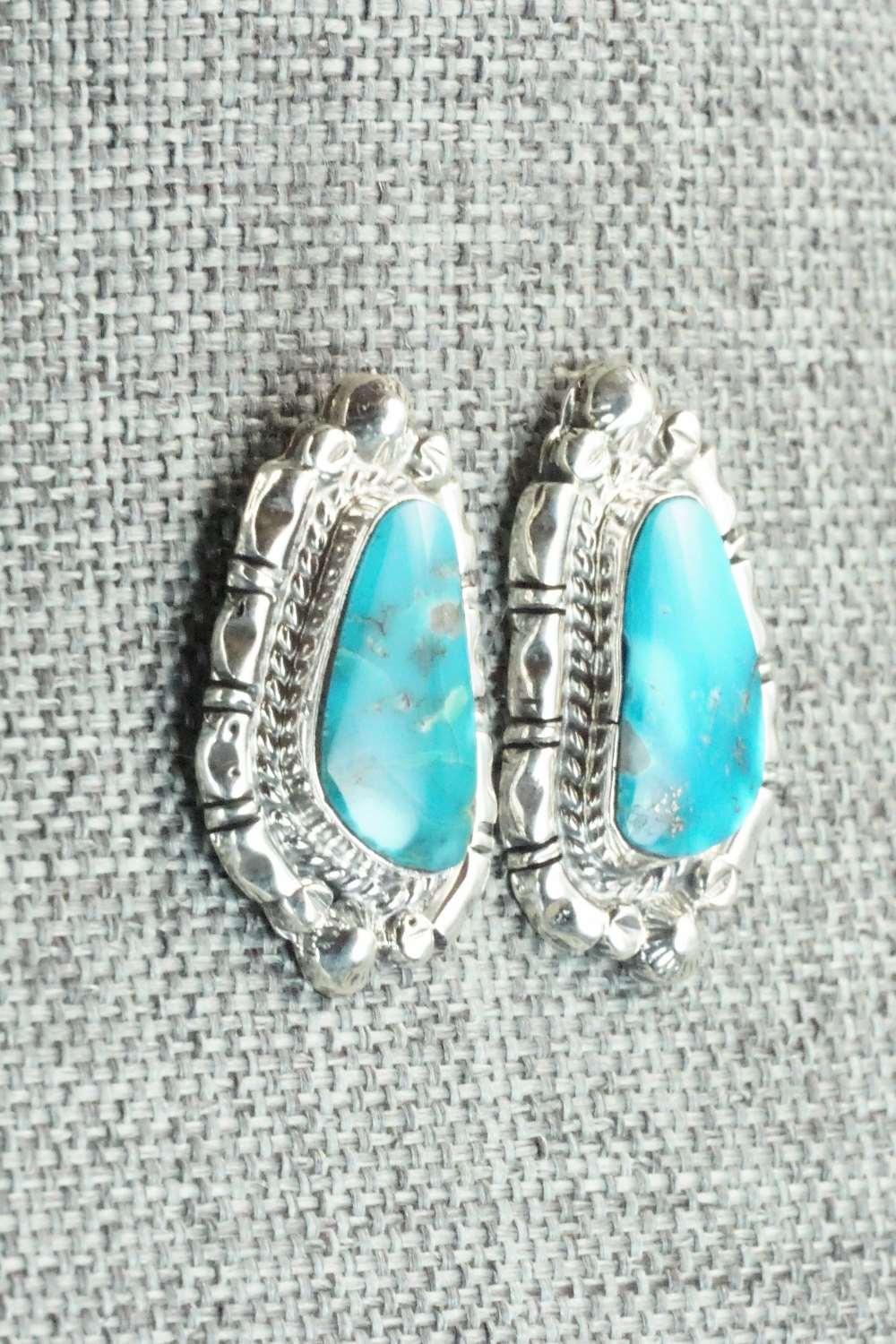 Turquoise & Sterling Silver Earrings - Annie Spencer