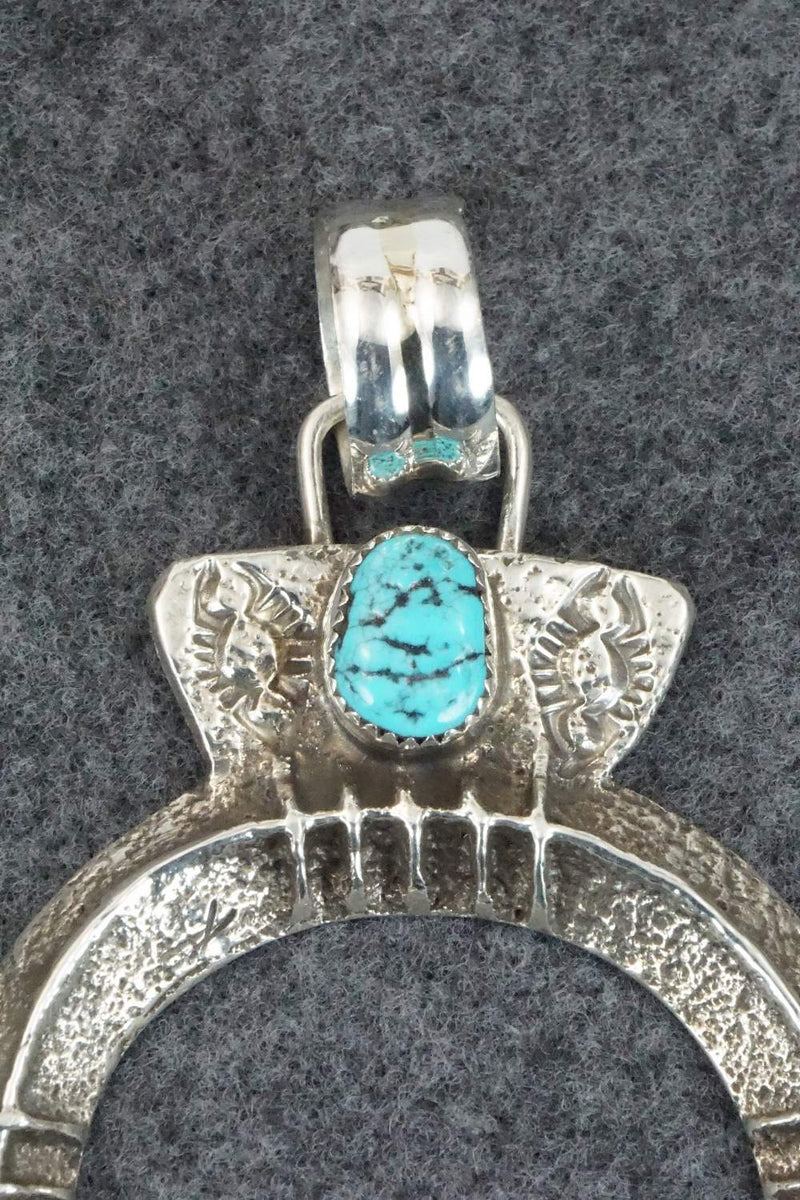 Turquoise and Sterling Silver Pendant - Delbert Arviso