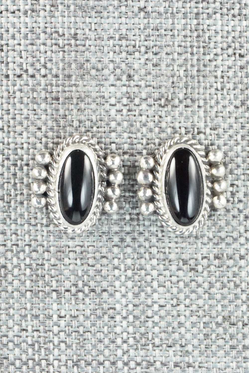 Onyx & Sterling Silver Earrings - Jan Mariano