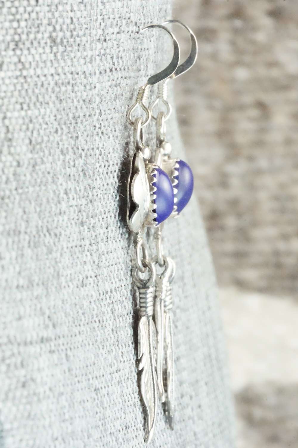 Lapis and Sterling Silver Earrings - Mark Davis