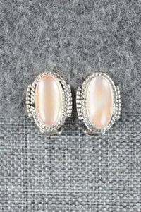 Mother of Pearl & Sterling Silver Earrings - Jan Mariano