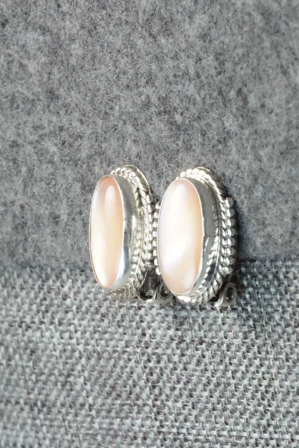 Mother of Pearl & Sterling Silver Earrings - Jan Mariano