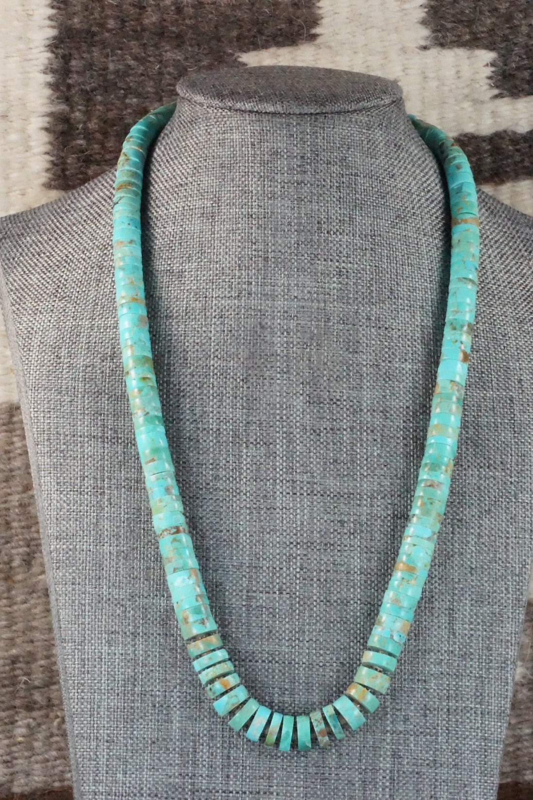 Turquoise & Sterling Silver Necklace - Joe Garcia