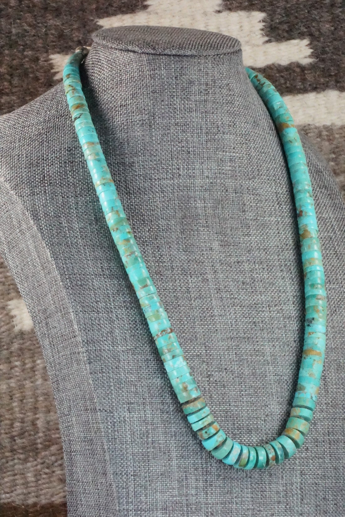 Turquoise & Sterling Silver Necklace - Joe Garcia