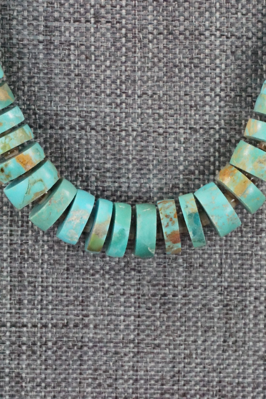 Turquoise & Sterling Silver Necklace - Joe Garcia