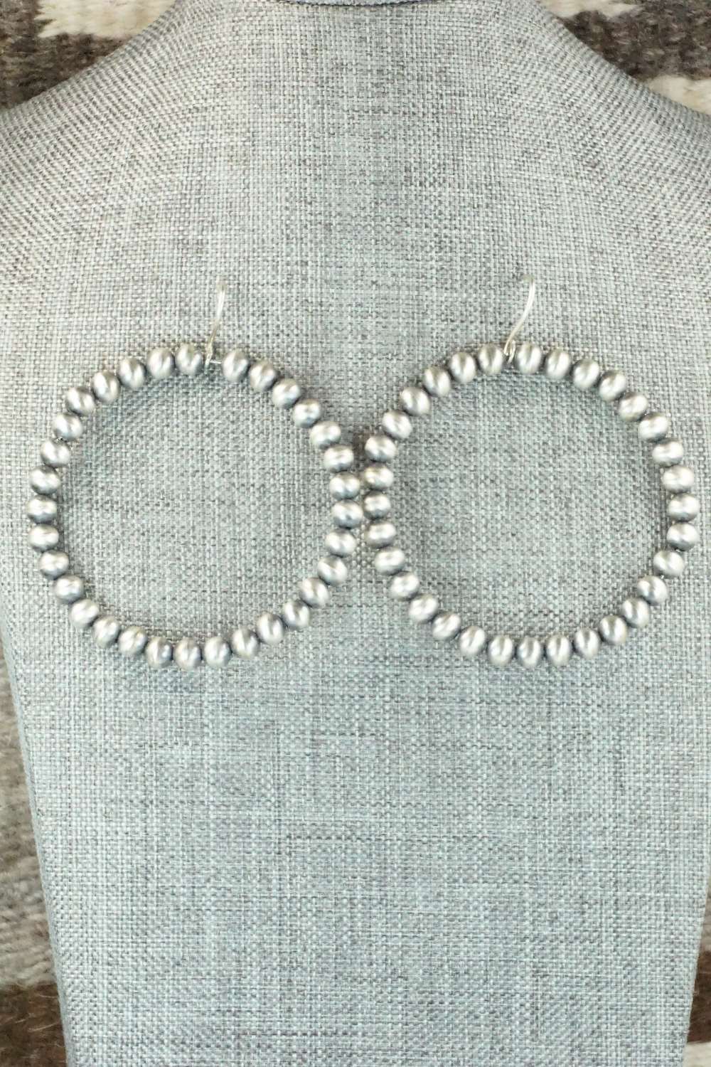 Sterling Silver Navajo Pearl Earrings - Jan Mariano