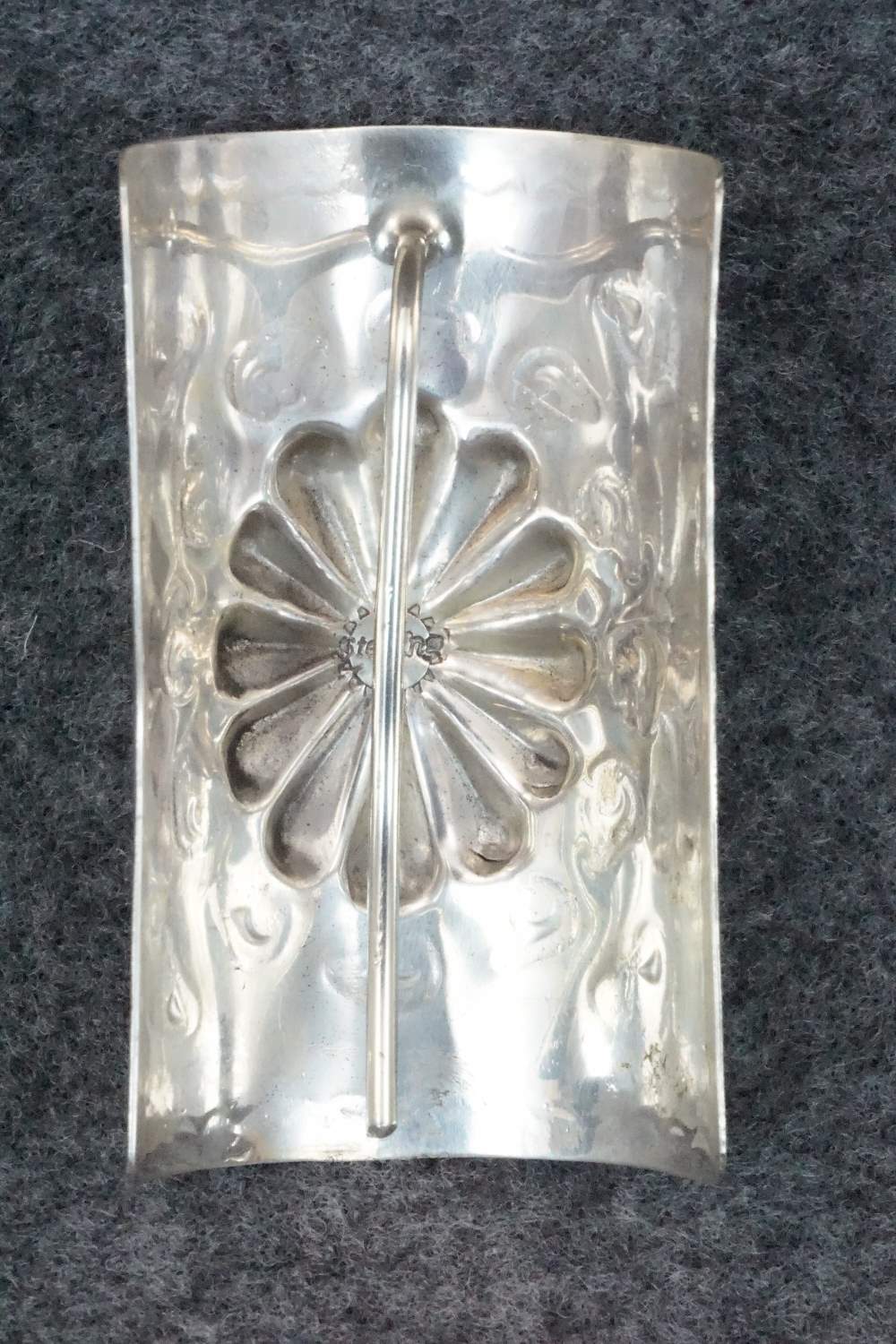 Turquoise & Sterling Silver Hair Pin - Arlene Soce