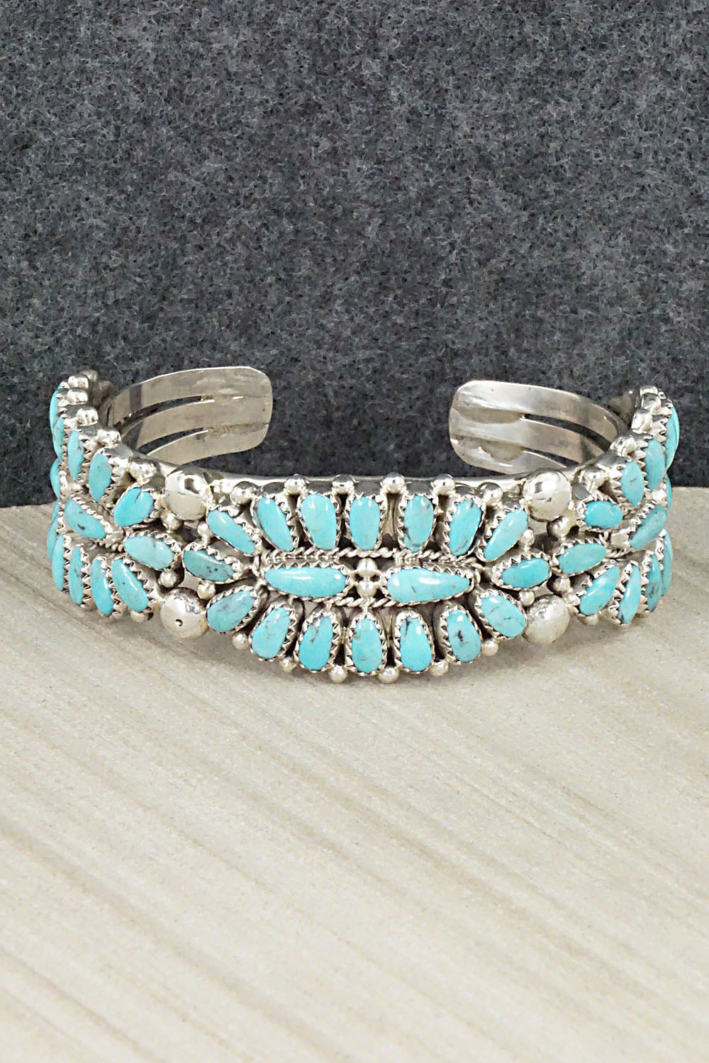 Turquoise & Sterling Silver Bracelet - Jaz Wilson