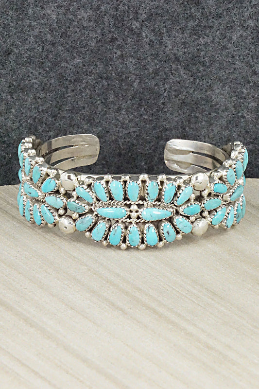 Turquoise & Sterling Silver Bracelet - Jaz Wilson