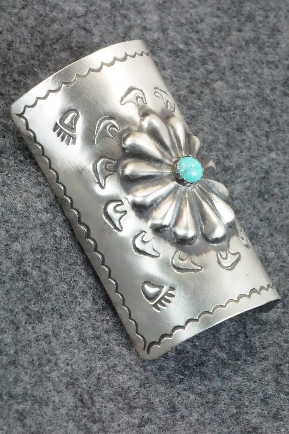 Turquoise & Sterling Silver Hair Pin - Arlene Soce