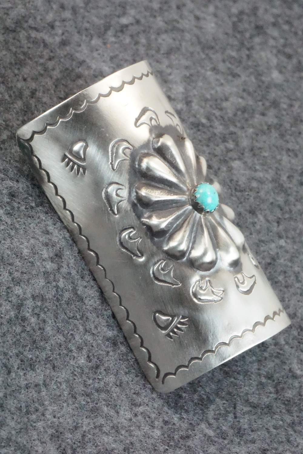 Turquoise & Sterling Silver Hair Pin - Arlene Soce
