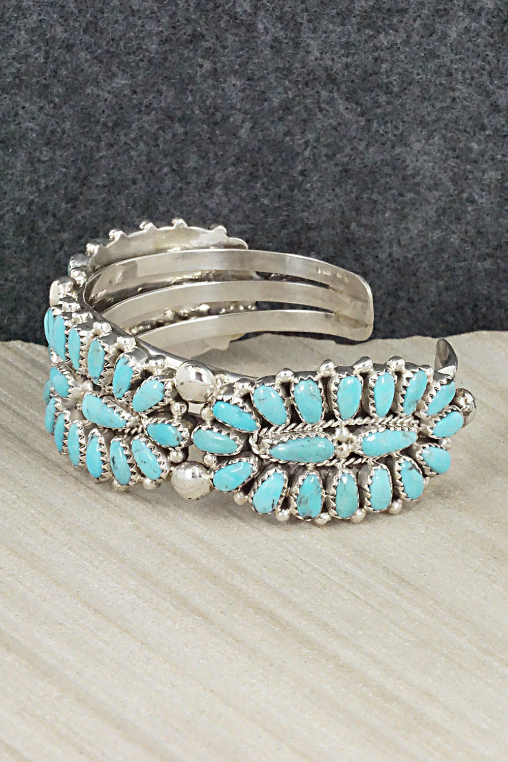 Turquoise & Sterling Silver Bracelet - Jaz Wilson