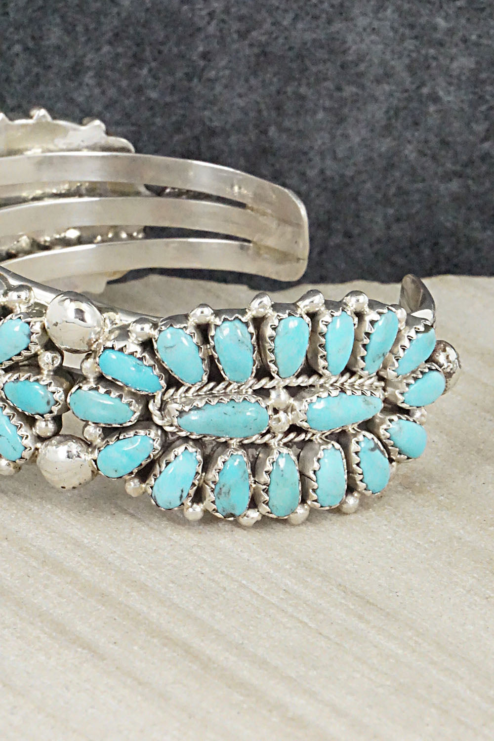 Turquoise & Sterling Silver Bracelet - Jaz Wilson