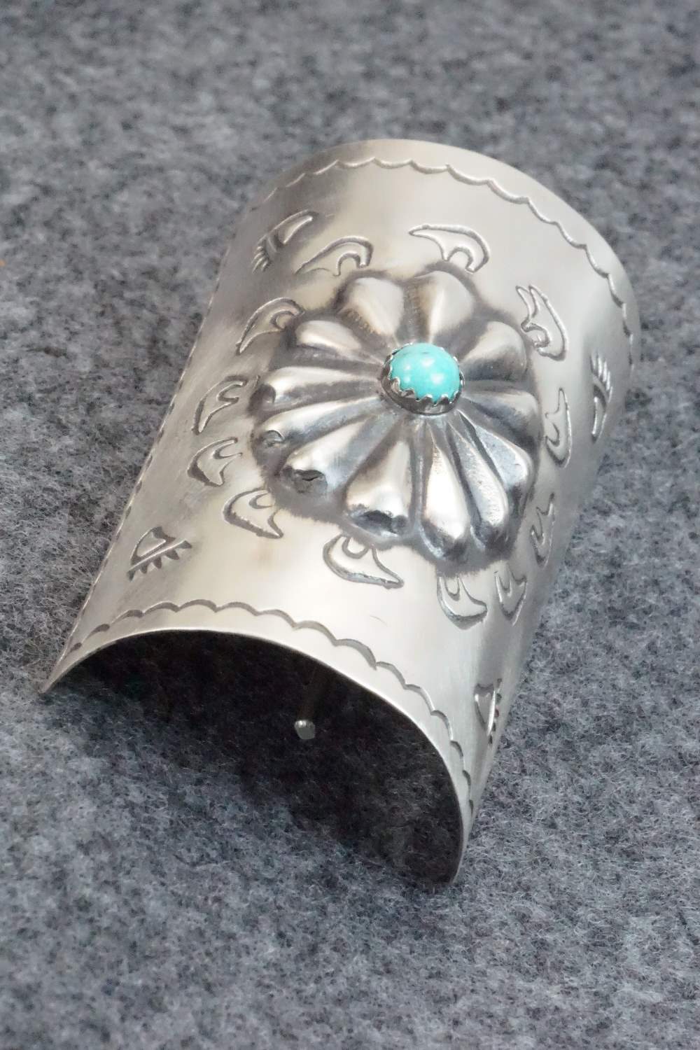 Turquoise & Sterling Silver Hair Pin - Arlene Soce
