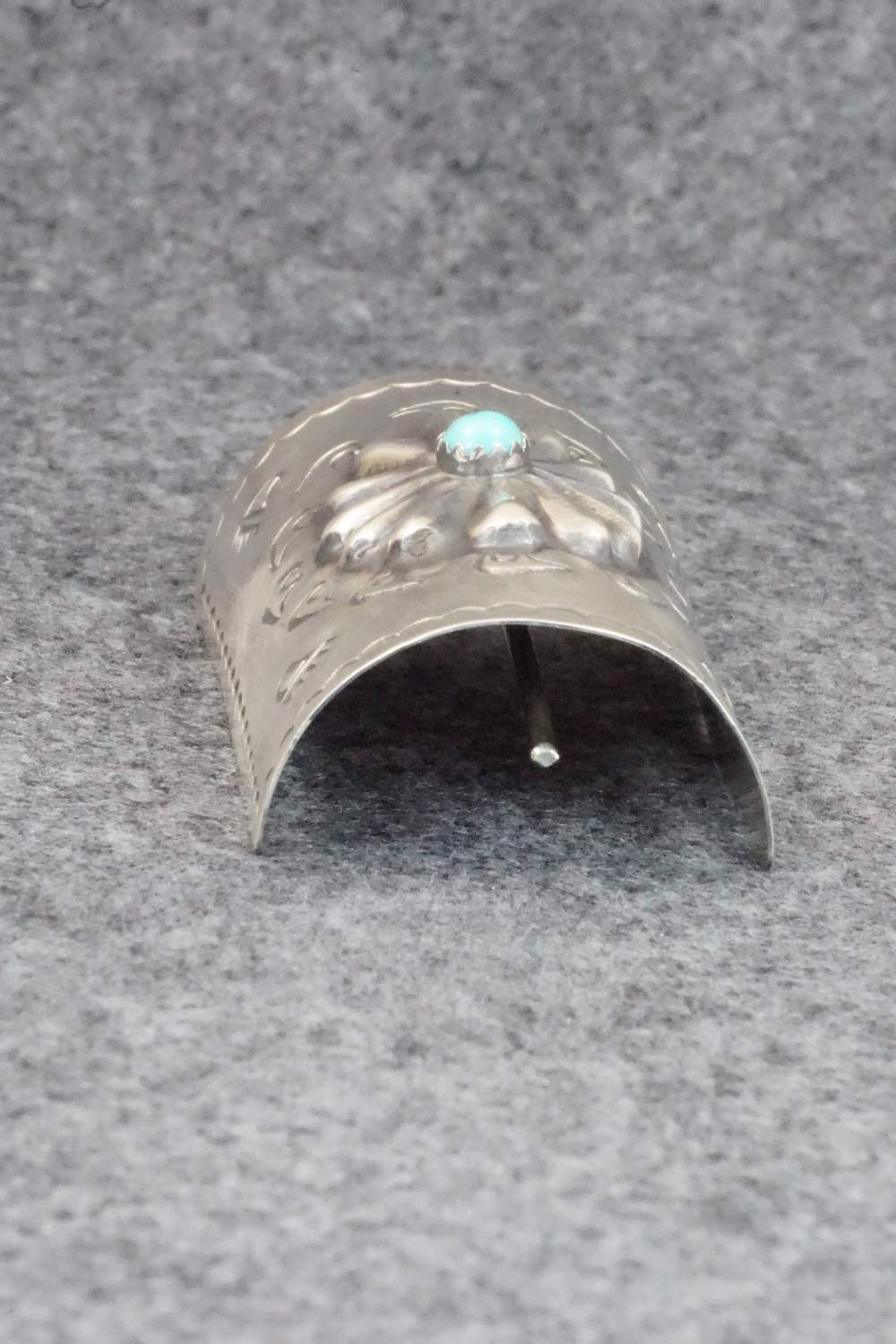 Turquoise & Sterling Silver Hair Pin - Arlene Soce