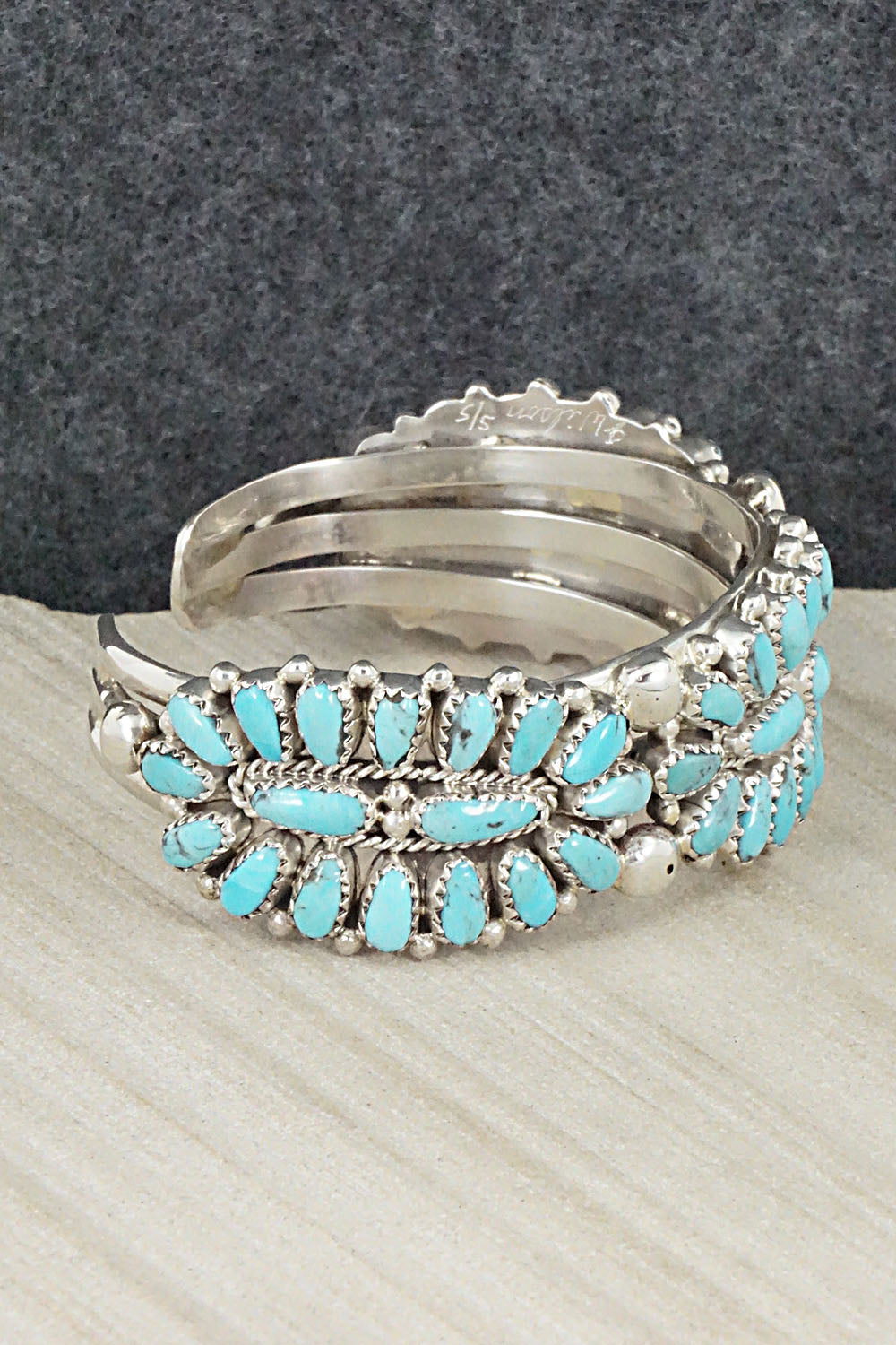 Turquoise & Sterling Silver Bracelet - Jaz Wilson