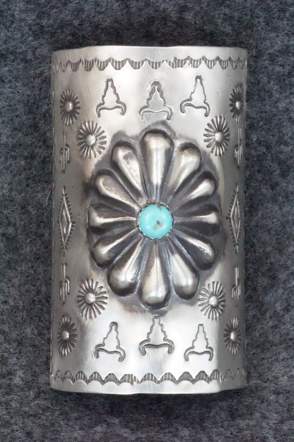 Turquoise & Sterling Silver Hair Pin - Arlene Soce