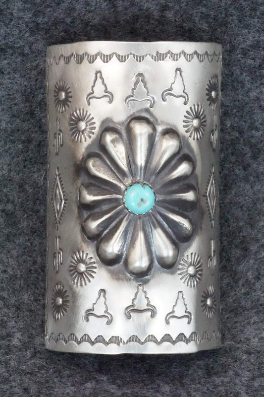 Turquoise & Sterling Silver Hair Pin - Arlene Soce