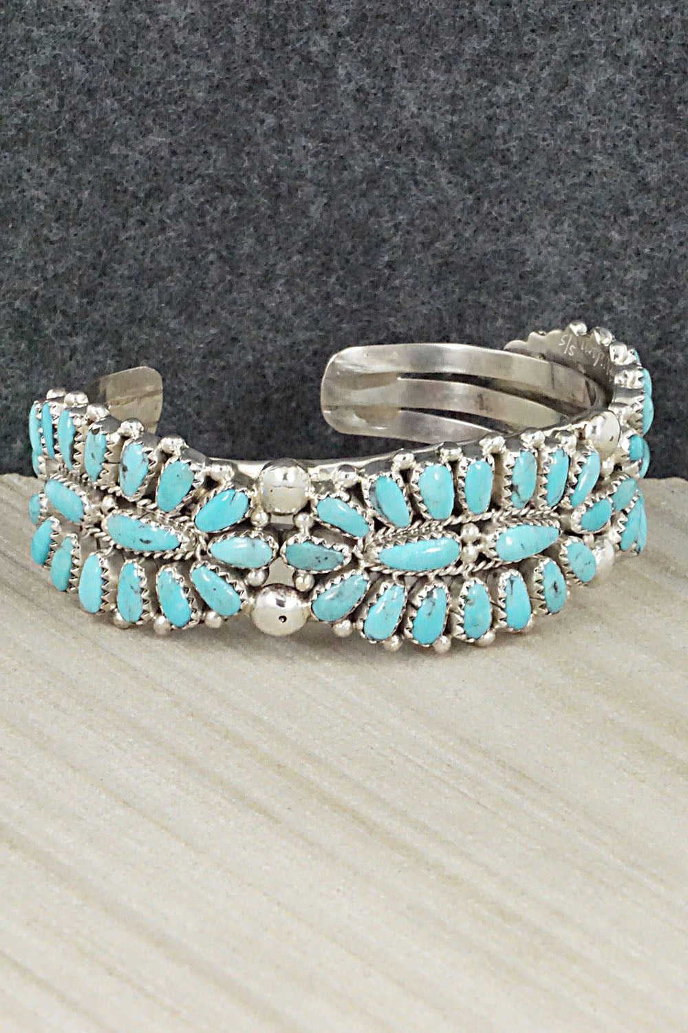 Turquoise & Sterling Silver Bracelet - Jaz Wilson