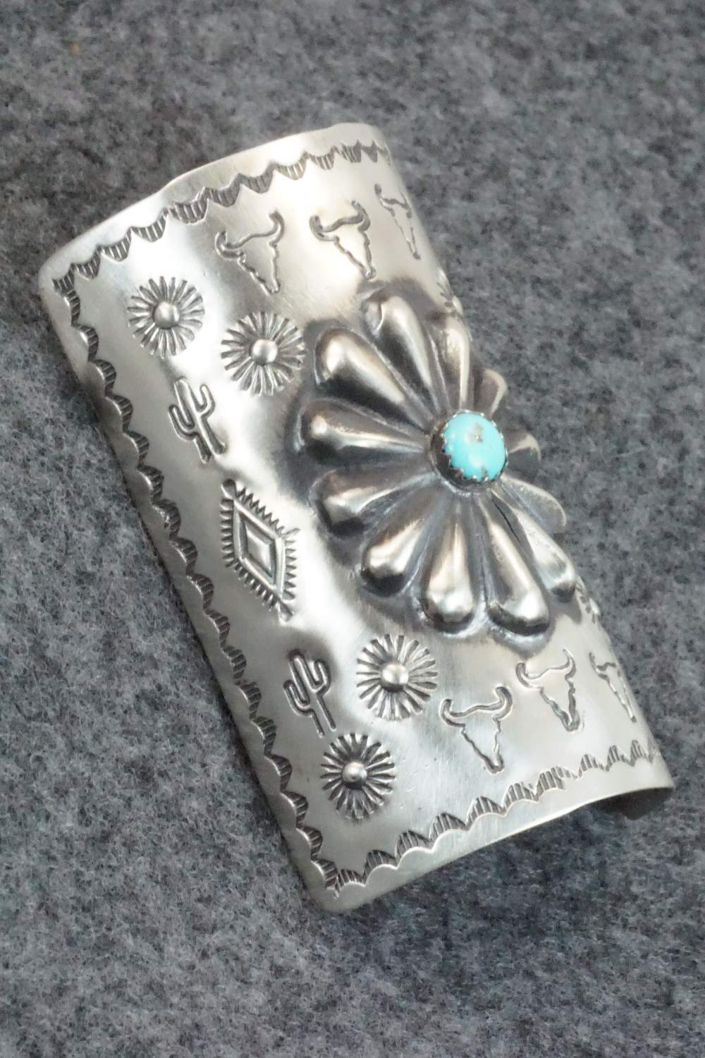 Turquoise & Sterling Silver Hair Pin - Arlene Soce
