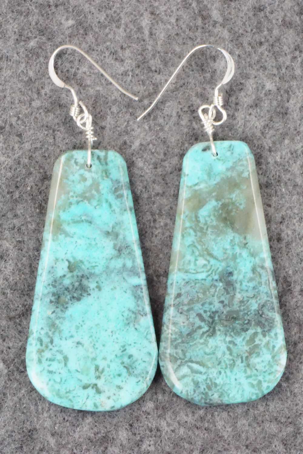 Turquoise & Sterling Silver Earrings - Lupe Lovato