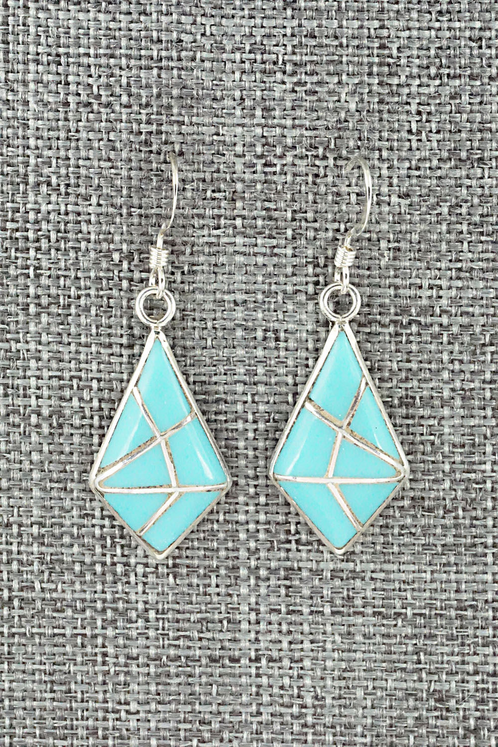 Turquoise & Sterling Silver Earrings - Laurie Kallestewa