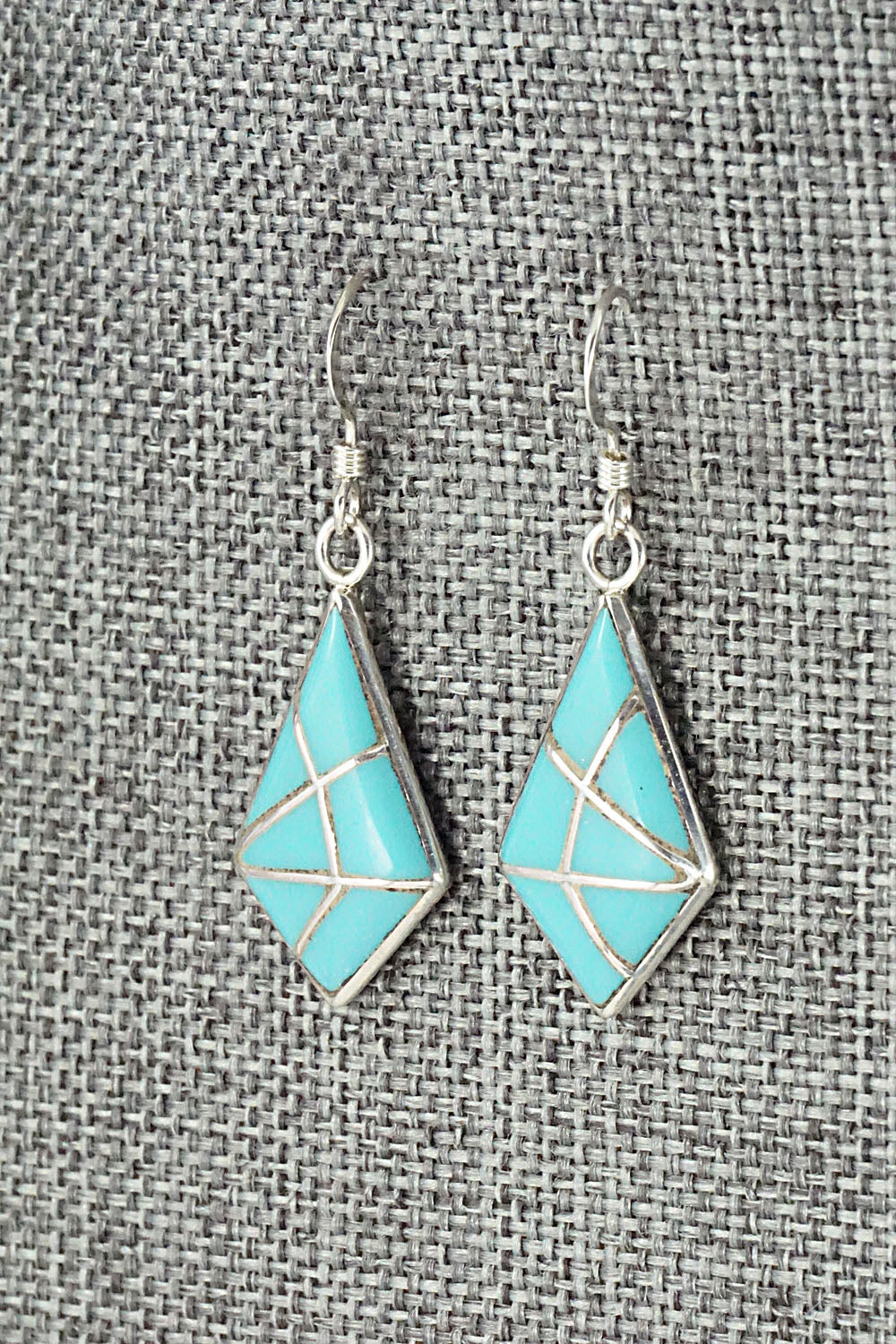Turquoise & Sterling Silver Earrings - Laurie Kallestewa